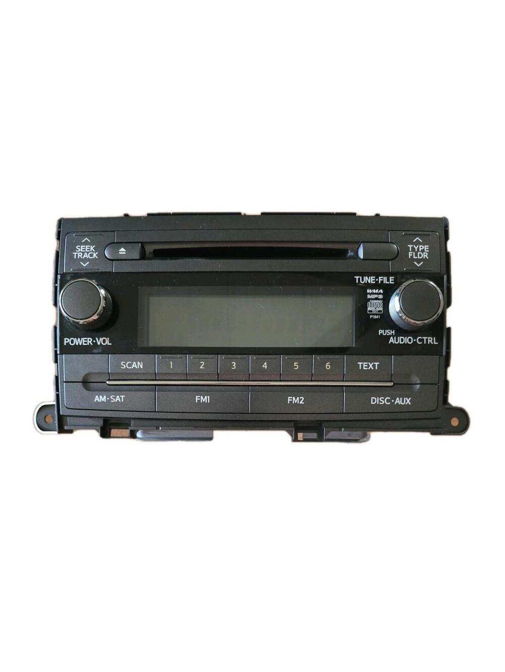 2011-2014 Toyota Sienna AM/FM cd mp3-wma receiver model 86120-08230